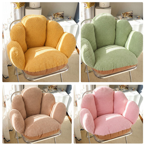 Palm shaped plush back support - shaped,
