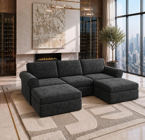 Boneless couch 108 - 108", sectional
